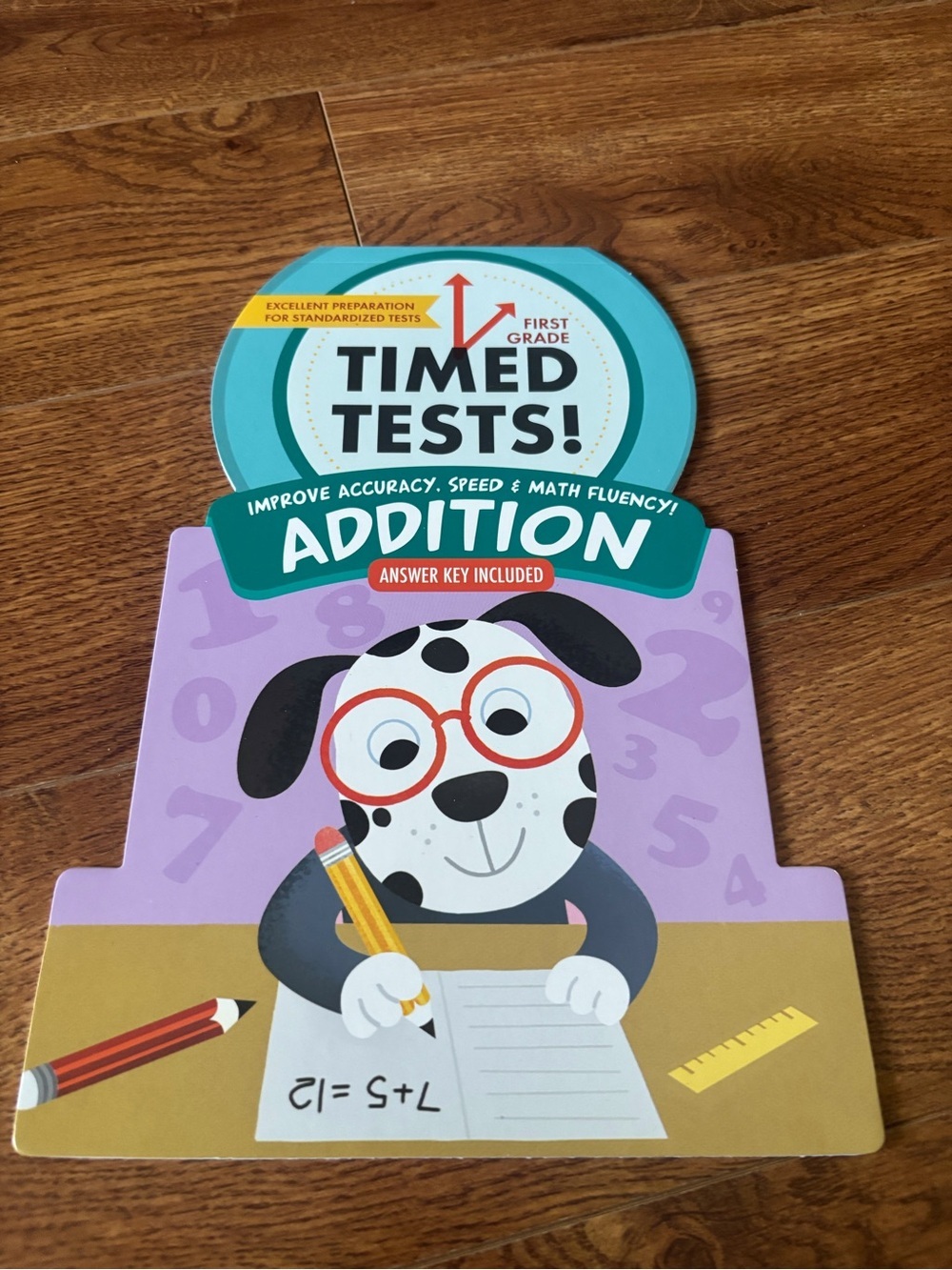 Timed Tests! Addition Workbook - Turquoise, Purple, Yellow